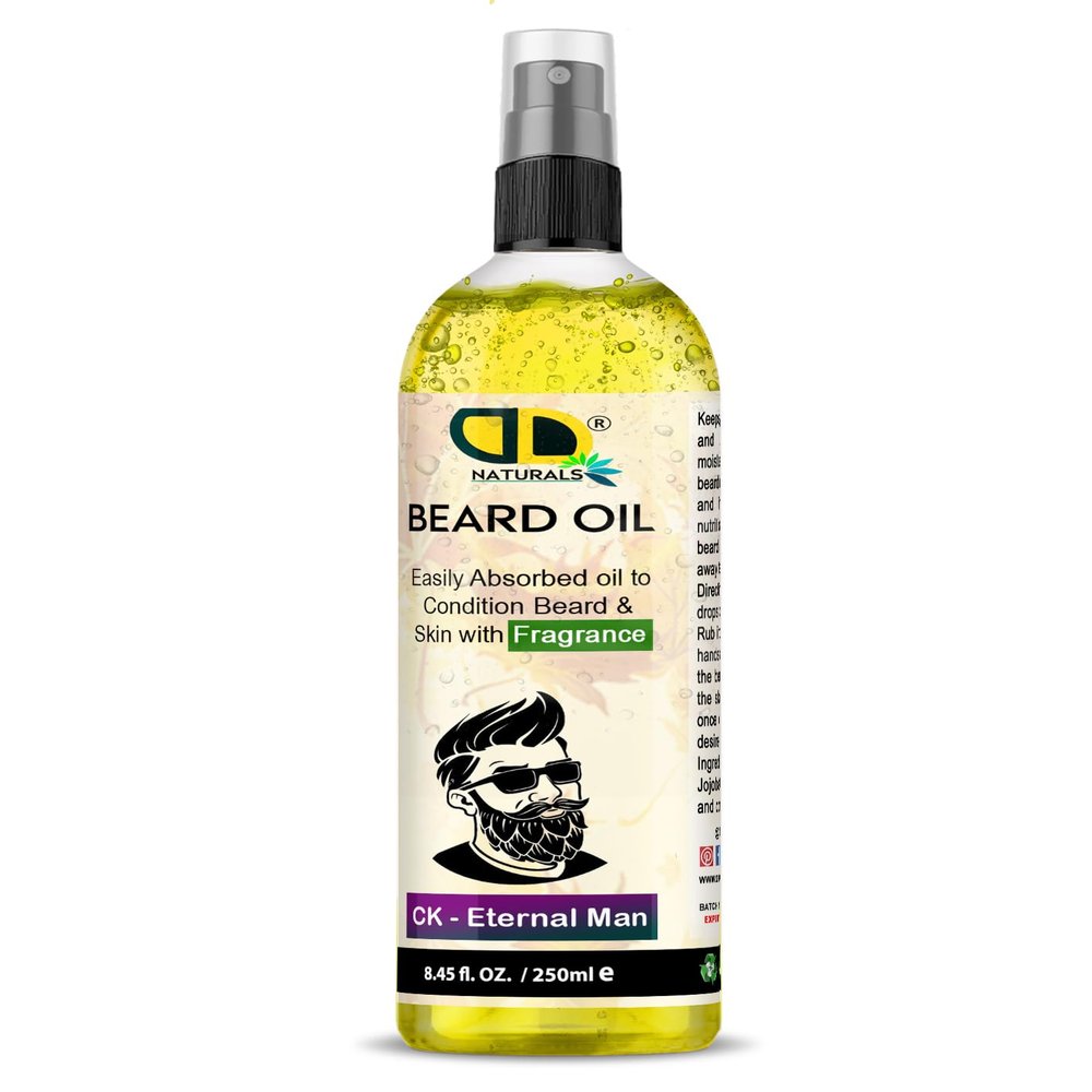 C-K Eternal Man Beard Essential Oil | Beard Care for Men | Softens, Hydrate & Conditions Facial Hair | Promotes Growth, Reduces Dryness & Itching, Enhances Shine and Appearance (250ml Spray)