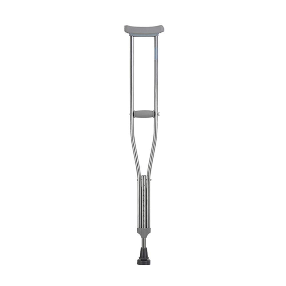 Underarm Anti-Skid Cane Stainless Steel Turn Telescopic Walking Stick Disabled Elderly Crutches