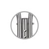 Underarm Anti-Skid Cane Stainless Steel Turn Telescopic Walking Stick Disabled Elderly Crutches view 3
