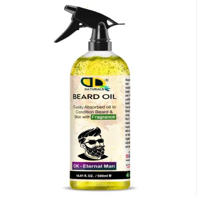 C-K Eternal Man Beard Essential Oil | Beard Care for Men | Softens, Hydrate & Conditions Facial Hair | Promotes Growth, Reduces Dryness & Itching, Enhances Shine and Appearance (500ml Spray)