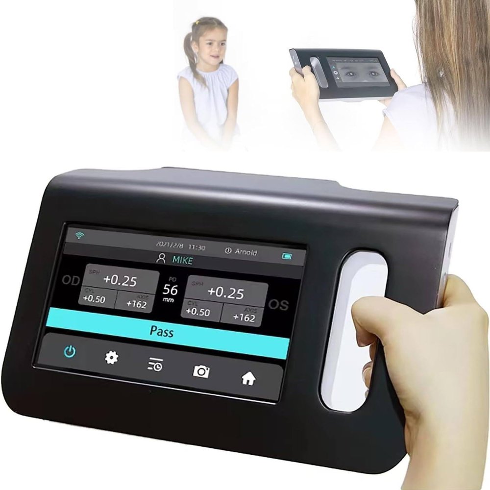 AI 1080P 7-inch LCD Touch Screen Eye Vision Screener - Rapid 3-Second Detection, 0-180 Viewing Angle, for Ophthalmology & Eye Health Assessments, 98cm Detection Distance