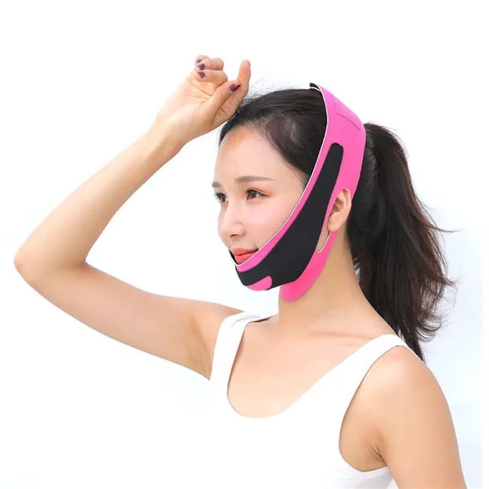 GENODA 1PC Face Slimming Strap Reduce Double Chin Lift V Face Stickers Anti Bandage For Face Strap Belt Mask lift Oval Mask Face(As shown)