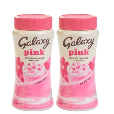 Galaxy Pink Hot Chocolate - Creamy and Indulgent Hot Cocoa with a Pink Twist (2 x 150g) - Rich & Velvety Treat