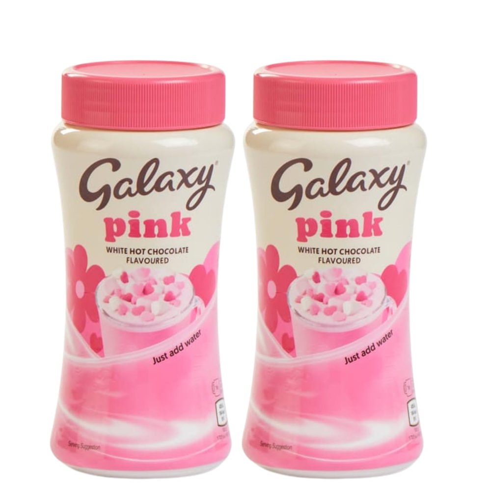 Galaxy Pink Hot Chocolate - Creamy and Indulgent Hot Cocoa with a Pink Twist (2 x 150g) - Rich & Velvety Treat