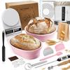 Comprehensive Sourdough Starter Kit with Baking Mat, Scale, Danish Whisk, and Banneton Baskets - All-in-One Sourdough Kit for Perfect Bread Making - Ideal Sourdough Baking Kit for Beginners view 1