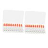 Healeved Interdental Brushes 80pcs (2 Boxes Orange) Elastic Gum Massage Tooth Cleaning Supplies for Teeth Gaps Oral Care Between Cleaning view 1