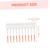 Healeved Interdental Brushes 80pcs (2 Boxes Orange) Elastic Gum Massage Tooth Cleaning Supplies for Teeth Gaps Oral Care Between Cleaning view 2