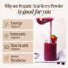 Sevenhills Wholefoods Organic Raw Acai Berry Powder 200g, Freeze-Dried view 3