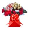 Chocolate Lindr Ferero Rochr Bouquet Hamper Gift Men Women Red Gold Pink Sweets Personalised (Large) view 1