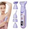 Koolenry 5-in-1 Electric Hair Trimmer for Women,Gentle Hair Removal,Efficient, Rechargeable Shaver with Stainless Steel Blades view 2