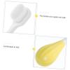 ERINGOGO Toddler Manual Toothbrush for Kids with Soft Pbt Bristles, Safe and Comfortable to Hold, Yellow Creative Design Suitable for Children Aged 2-5 Years view 2