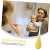 ERINGOGO Toddler Manual Toothbrush for Kids with Soft Pbt Bristles, Safe and Comfortable to Hold, Yellow Creative Design Suitable for Children Aged 2-5 Years view 3