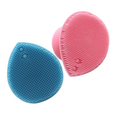 UTHCLO 2pcs Baby Silicone Facial Cleaning Brush with Soft Bristles for Head Massage and Shower Lather Work, Manual Scalp Massager for Gentle Baby Hair Care and Pore Cleansing