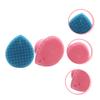 UTHCLO 2pcs Baby Silicone Facial Cleaning Brush with Soft Bristles for Head Massage and Shower Lather Work, Manual Scalp Massager for Gentle Baby Hair Care and Pore Cleansing view 2