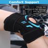 ABYON Knee Support for Men and Women Meniscus Tear, Arthritis, ACL, MCL - Adjustable Knee Brace, Neoprene Patella Stability Wrap with Dual Side Spring Stabilizers for Pain Relief & Injury Recovery view 2