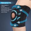 ABYON Knee Support for Men and Women Meniscus Tear, Arthritis, ACL, MCL - Adjustable Knee Brace, Neoprene Patella Stability Wrap with Dual Side Spring Stabilizers for Pain Relief & Injury Recovery view 3