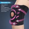 ABYON Knee Support for Men and Women Meniscus Tear, Arthritis, ACL, MCL - Adjustable Knee Brace, Neoprene Patella Stability Wrap with Dual Side Spring Stabilizers for Pain Relief & Injury Recovery view 3