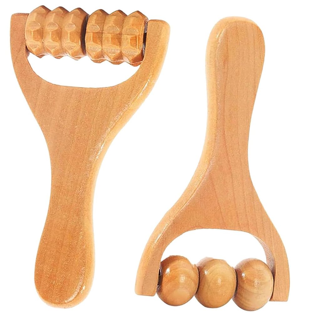 2 Pcs Massage Roller,Back Massage Roller,Massage Tool Muscle Belly Relief Tool Full Body Muscle Release and Soft Tissue Massage