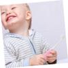 FRCOLOR Extra Soft Kids Toothbrush with Gentle Bristles and Cute Pink Design, Manual Toothbrush Made of Sturdy Pp and TPR for Sensitive Teeth and Gums for Toddlers Aged 2-5 view 2