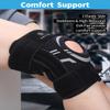 ABYON Knee Support for Men and Women Meniscus Tear, Arthritis, ACL, MCL - Adjustable Knee Brace, Neoprene Patella Stability Wrap with Dual Side Spring Stabilizers for Pain Relief & Injury Recovery view 2