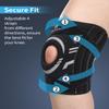 ABYON Knee Support for Men and Women Meniscus Tear, Arthritis, ACL, MCL - Adjustable Knee Brace, Neoprene Patella Stability Wrap with Dual Side Spring Stabilizers for Pain Relief & Injury Recovery view 3