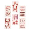 Beaupretty Halloween Scar Stickers 24 Sheets 3D Horror Body Decals Creative Scary Wound Stickers Easy Application Lightweight PVC for Spooky Parties view 1