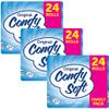 Soft Toilet Tissue 72 Rolls (24 Rolls x 3) Gentle on Your Familys Skin Bulk Pack of 72 Toilet Rolls, FSC Certified view 1