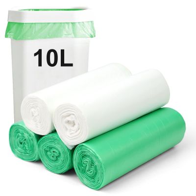 100 Counts Compostable Food Waste Bags, Biodegradable Bin 10L, Heavy Duty Food Waste, Small Bin Liners For Household/Garden Trash Bags in Kitchen, Office, Home, Pet(45 x 50 cm)