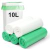 100 Counts Compostable Food Waste Bags, Biodegradable Bin 10L, Heavy Duty Food Waste, Small Bin Liners For Household/Garden Trash Bags in Kitchen, Office, Home, Pet(45 x 50 cm) view 1
