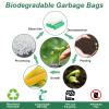 100 Counts Compostable Food Waste Bags, Biodegradable Bin 10L, Heavy Duty Food Waste, Small Bin Liners For Household/Garden Trash Bags in Kitchen, Office, Home, Pet(45 x 50 cm) view 2