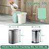 100 Counts Compostable Food Waste Bags, Biodegradable Bin 10L, Heavy Duty Food Waste, Small Bin Liners For Household/Garden Trash Bags in Kitchen, Office, Home, Pet(45 x 50 cm) view 3