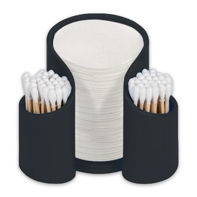 OULIGET Coffee Filter Paper Holder,Portable Storage Container for (50mm - 60mm) Round Disposable Filter,Multi-compartment Organizer for Swab Dental Floss Cotton Pad Paper Cup