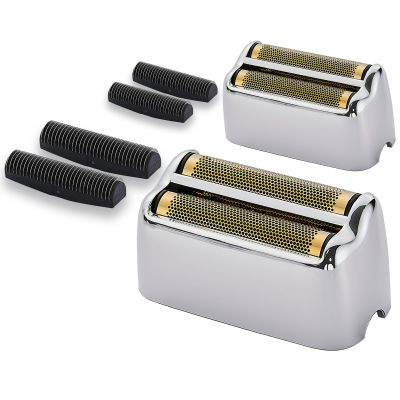 2-Pack Replacement Shaving Foils and Blades Compatible with BaBylissPRO Double FXFS2 Metal Shaver Replacement Foil (Silver)