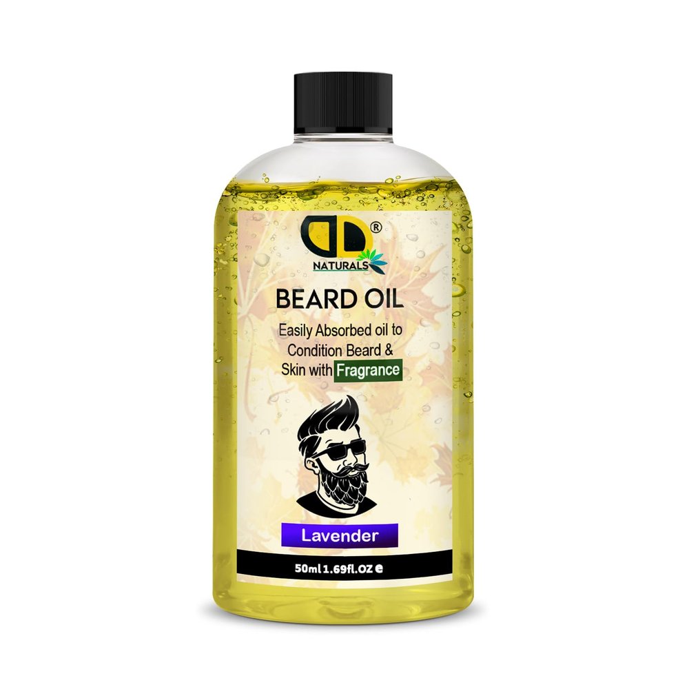 Lavender Beard Essential Oil |Deep Conditioning, Moisturizing, and Soothing Essential Oil for Beard Growth, Softness, and Shine, Reducing Itch and Dandruff (50ml)