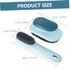 DINHEAROM 2pcs Shoe Washing Brush and Clothes Scrub Brush Set with Soft Nylon Bristles and Easy to Grip Abs Handle for Effective Cleaning in Bathroom and Travel Use view 2