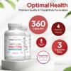 High Strength & Pure Omega 3 500mg for Kids | for Ages 4-15 Years | 360 Capsules in Total | Manufactured in The UK view 3