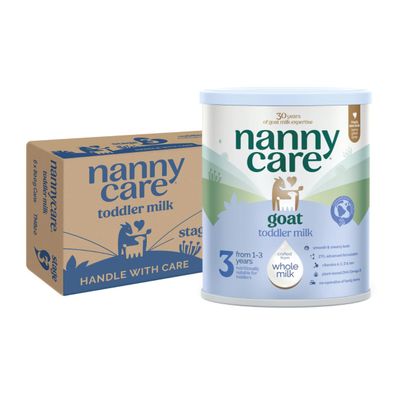 Nannycare Goat Based Toddler Milk Stage 3 (From 1-3 Years) | Baby Powder from Whole Goat Milk | Nutritionally Complete Formula for Combination or Bottle Feeding 800g (6 Pack)