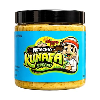 ChamoyGuysUK Pistachio Kunafa Spread | Creamy Pistachio and Kunafa Pastry Blend | Perfect for Desserts and Pastries | Halal-Certified, 365g