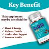 CoQ10 Gummies 300mg High Absorption - Raspberry Flavored - Non-GMO - Gluten-Free - 60 Counts Coenzyme Q10 Gummies view 3
