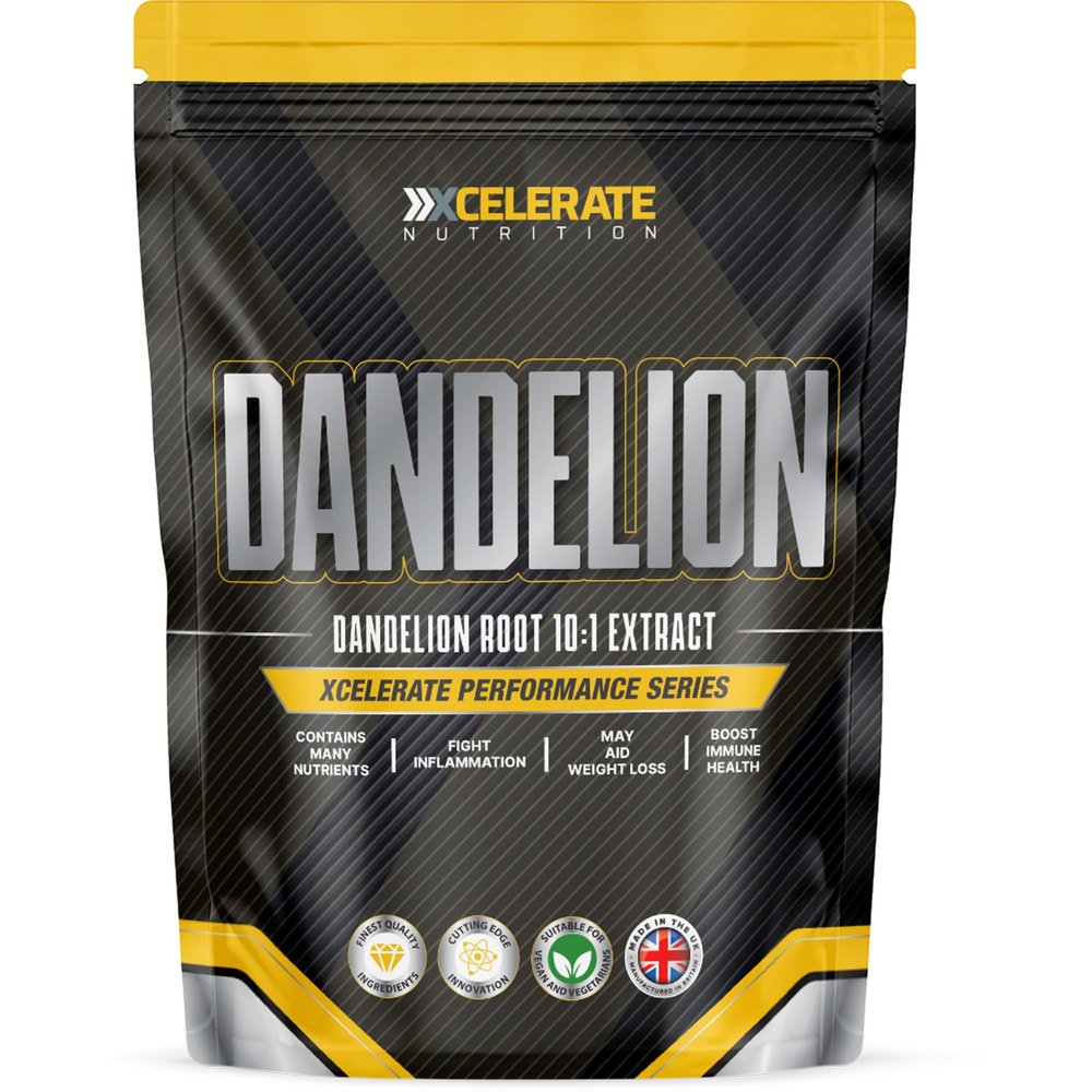 Dandelion Root Capsules High Strength 6500mg Vegan 10:1 Dandelion Extract Taraxacum Officinale Capsule Traditional Herbal Supplement - Letterbox Friendly, Vegan by XCelerate Nutrition (90 Capsules)