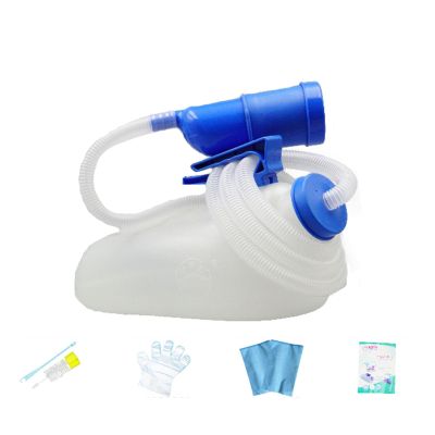 SXTYYH Spill Proof Men's Urinal Bottle for Nighttime with 1.6m Tube Pee Bottle for Seniors Bedside Convenience Women's Portable Pee Container with Soft Mouth Lid(Men_A)