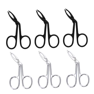 BESPORTBLE 6Pcs Stainless Steel Eyebrow Tweezers Kit Slanted and Flat Tip, Tight Bite and Ergonomic Design Fits Hand Shape, Includes Rubber Buckle for Precise Facial Hair Removal