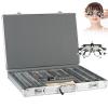 232 Pcs Optical trial lens + Trial Frame + Aluminum Case, Precise Optical Lens Optometry Kit Metal Rim Optometry Test Trial Frame with Aluminium Case, 26mm Clear Aperture, Password Lock, Degree Marks view 1