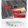 232 Pcs Optical trial lens + Trial Frame + Aluminum Case, Precise Optical Lens Optometry Kit Metal Rim Optometry Test Trial Frame with Aluminium Case, 26mm Clear Aperture, Password Lock, Degree Marks view 2