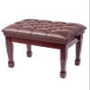 Faux Leather Piano Stool Solo Piano Bench Keyboard Stools With Sturdy Construction And Elegant Horseshoe Stool Legs,Suitable For Music Practice,58 X 41 X 48-58Cm,Brown,Teak,Mahogany Interesting life view 1