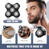 5 Blades Magnetic Head Shaver Replacement Blades Compatible with MANSCAPED The Dome Shaver, Magnetic Attachment for Men's Head Shaver (3 Packs) view 3