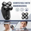 5 Blades Magnetic Head Shaver Replacement Blades Compatible with MANSCAPED The Dome Shaver, Magnetic Attachment for Men's Head Shaver (3 Packs) view 4