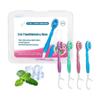 5 in 1 Toothbrush & Floss, Mini Toothbrushes 5 in 1 Tool, 5-in-1 Toothbrush & Floss & Tongue Scraper & Toothpick Set, Mini Disposable Toothbrushes with Toothpaste, Portable Oral Care Set view 1