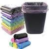 100 pcs Small Bin Liners Disposable Waste Bags, Portable PE Bin Bags For Kitchen Bedroom Bathroom (Blue) view 2