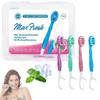 10PCS 5 in 1 Toothbrush & Floss, Mini Toothbrush 5 in 1 Tool, Disposable Mini Toothbrushes, Portable Pre-Pasted Mini Travel Toothbrush Set with Floss & Tongue Scraper - Mixed view 1